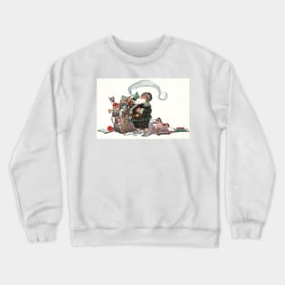 He was chubby and plump, a right jolly old elf Crewneck Sweatshirt